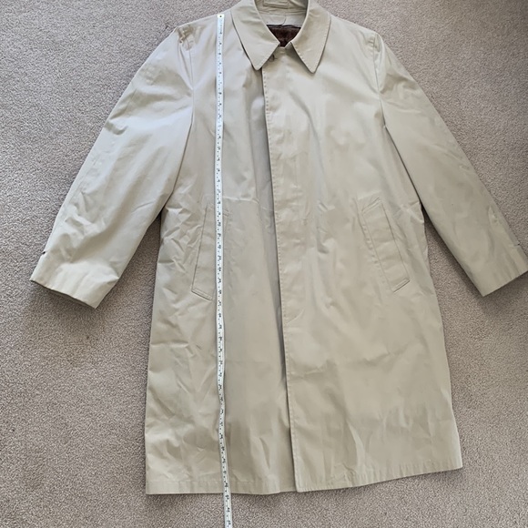 London Fog Vintage Heavy Plush Lined Trench Coat - Picture 15 of 17